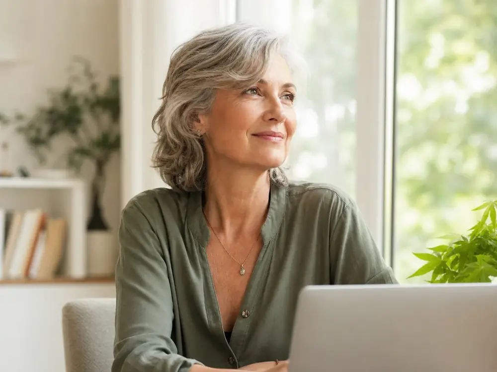 Une femme d’environ 60 ans qui se choisit